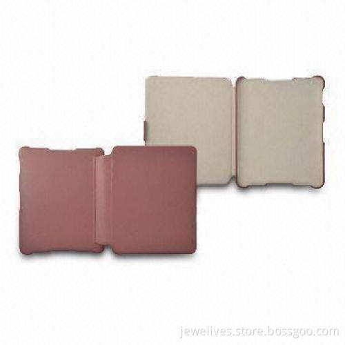 Leather Cases for Apple's iPad, Exclusive Embossed Leather Pattern, Access to Main Controls
